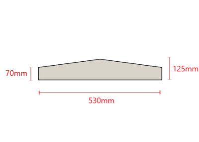 21 Inch Dry Cast Reconstituted Stone Utility Pier Cap Pack of 4
