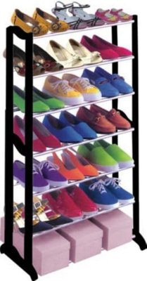 21 Pairs Shoe Rack Stand 7 Tier Storage Free Standing Organiser Easy To ...