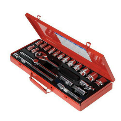 21 Piece 10mm 32mm Socket Wrench Set 1/2" InchInch Drive Metric