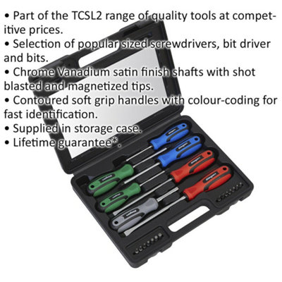 Hafele Phillips #2 Screwdriver - Chrome Vanadium Steel, Comfort Grip Ergonomic Handle, Made In Germany