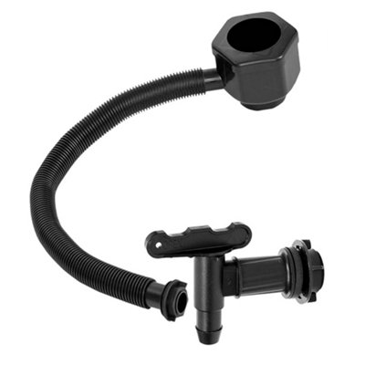 210 Litre Large Black Water Butt Rain Collector Complete With Stand - 3