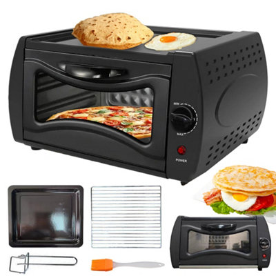 Mini Forno Tandoor ZMC 22 Litri 2100W - Per Lahmacun, Pizza, Naan, Pane, Include Teglia E Griglia, Compatto