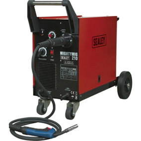 210A Gas / No-Gas MIG Welder with Euro Torch - 2m Earth Cable - 230V Supply