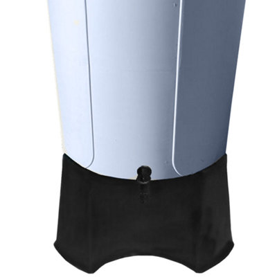 210L Grey Water Butt Large Round Waterbutt with Stand - Grey - 8