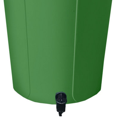 210L Water Butt Heavy Duty Large Waterbutt - Green - 3