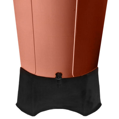 210L Water Butt XL with Stand & Tap Garden Waterbutt Barrel Rain Water Collector - Terracotta Rain Saver