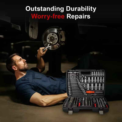 216-Pc Mechanic Tool Set Ratchets, Sockets, Wrenches & Hex Keys