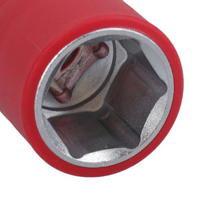 21mm 1/2in drive VDE Insulated Shallow Metric Socket 6 Sided Single Hex 1000 V