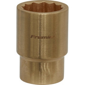 21mm Non-Sparking WallDrive Socket - 1/2" Square Drive - Beryllium Copper