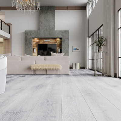 21Pcs Rustic Waterproof Wood Grain Self Adhesive Plank PVC Vinyl Tiles Flooring Covering 3m²