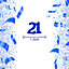 21th Birthday Confetti Blue & Silver 1 pack x 14 grams birthday decoration Foil Metallic 1 pack