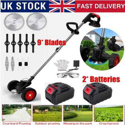 21V Cordless Grass trimmer, Cordless Lightweight expendable handle 3in1 ...