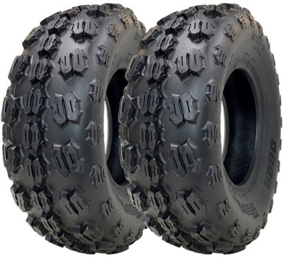 21x7.00-10 ATV Quad Tyres OBOR Kraken WP17 Tubeless Road Legal 106kgs (Set of 2)