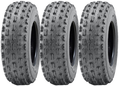 21x7.00-10 Slasher ATV Quad Tyres Wanda E-Marked Road Legal Race Tire (Set of 3)