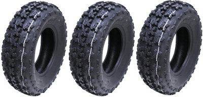 21x7.00-10 Slasher ATV Quad Tyres WP01 Wanda Race 6ply E marked Tires (Set of 3)
