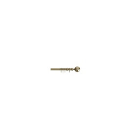 22-25mm - Finesse Ball End Metal Curtain Pole Set - Antqiue Brass