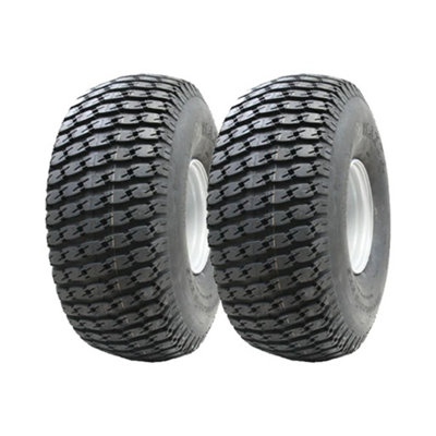 22.5x10.00-8 4 stud 4 inch PCD rim, Grass tyre for John Deere Gator. - set of 2