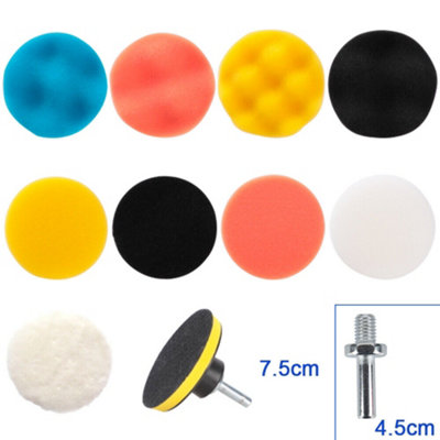 Buffing Polishing Sponge Waxing Foam Pads Mini Detail Car Polisher Pads Drill - Foto 8