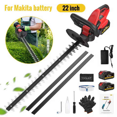 22 Inch Electric Hedge Trimmer Length 56cm Rechargeable Handheld ...