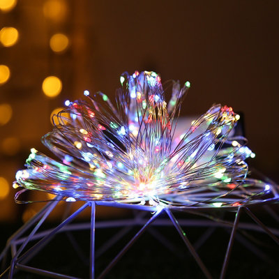 22 Meters 200LED Colorful Light Solar Copper Wire Waterproof Light String