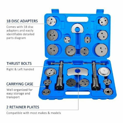 22 Piece Brake Caliper Wind Back Tool Set for Car Brake Repair