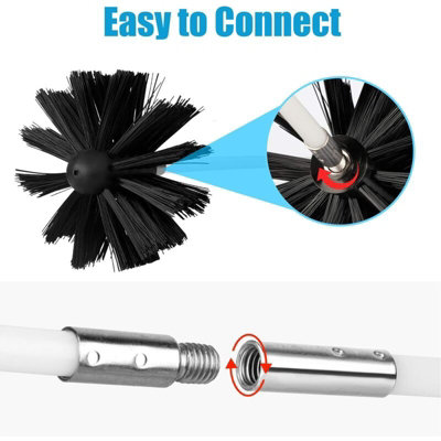 thumbnail image 2 of Air Duct Cleaning Brush Holder Adapter - 2.5 Inch Long With Set Screws 2 of 2