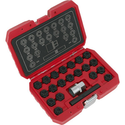 22-Piece Locking Wheel Nut Key Set for Volkswagen Audi Group Vehicles