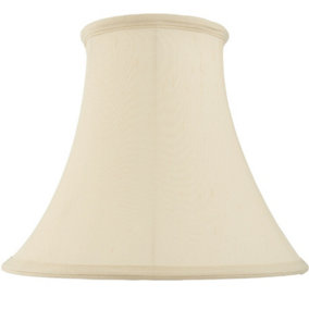 22" Round Bell Handmade Lamp Shade Cream Fabric Classic Table Light Bulb Cover