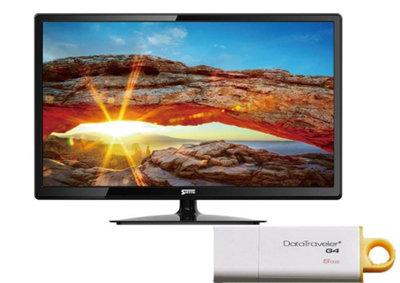 22" Sierro LED HD TV & 8GB USB (12V 1080P Satellite Caravan Campervan Motorhome RV)