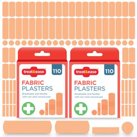 220 Fabric Plasters & Dressing Supplies, Breathable Flexible Assorted Childrens Plasters, Plasters Kids Finger Plasters