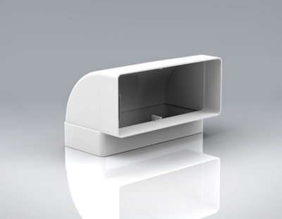 220mm x 90mm Megaduct Vertical 90 Degree Bend Large Flat Channel Ducting