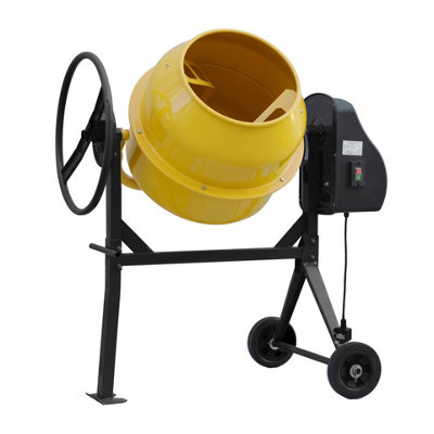 220V 550 W Electric Cement Mixer on Wheels 140 L - 4