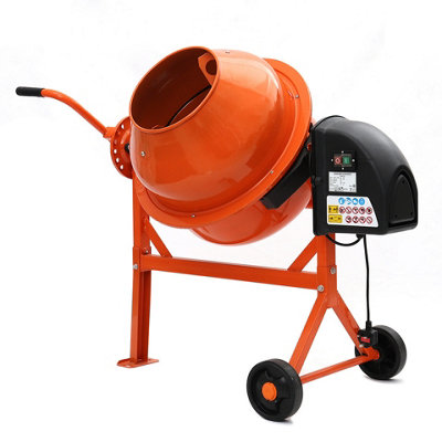 220W 230V Cement Mixer 63 L Electric Portable Concrete Mixer with Wheels HCM225 - 4
