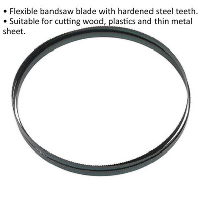 2240 x 12 x 0.6mm Bandsaw Blade Hardened Steel Teeth 10 TPI Wood Plastic Metal
