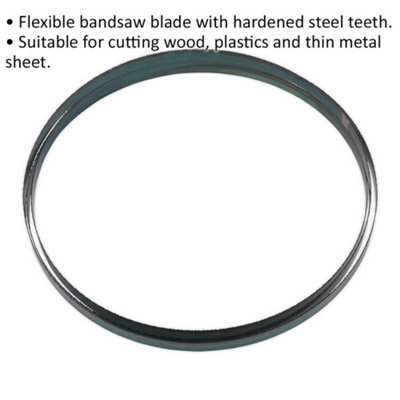 2240 x 12 x 0.6mm Bandsaw Blade Hardened Steel Teeth 14 TPI Wood Plastic Metal