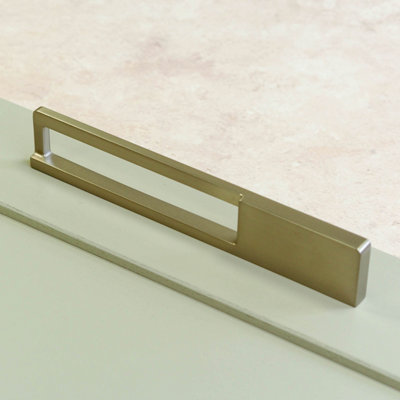 224mm Brushed Nickel Open Face Handle