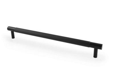 224mm Matt Black Cabinet Handle Textured Knurled Kitchen Cupboard Door Drawer Pull Bathroom Bedroom Furniture Replacement Price Comparisons | Compare The Build