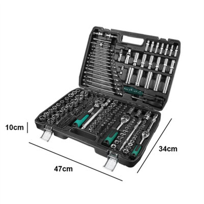 227 Pcs Professional Ratchet Socket Set 1/2