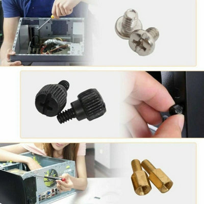 228PCS Computer Screws Standoffs Set PC Hard Drive Motherboard Case Fan Set