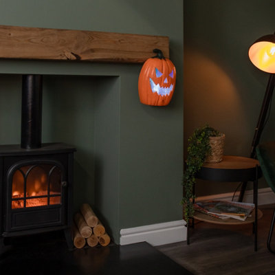 22cm Battery Operated Light up Laughing Jack O' Lantern Halloween