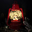 22cm Battery Operated Light up SnowFall Santa Lamp Lantern Decoration