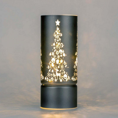 22cm Christmas Decorated Vase Led Grey Glass Vase / Christmas Tree Price Comparisons | Compare The Build