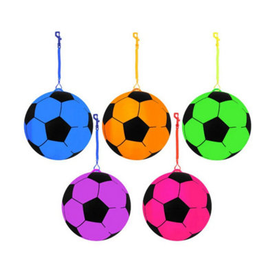 22cm PVC Football with Hook Spiral Keychain 22cm Kids Footballs Outdoor ...