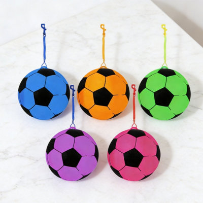 22cm PVC Football with Hook Spiral Keychain 22cm Kids Footballs Outdoor ...