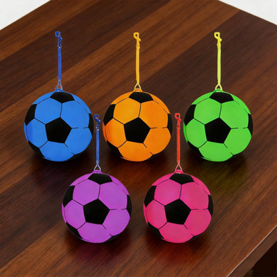 22cm PVC Football with Hook Spiral Keychain 22cm Kids Footballs Outdoor ...