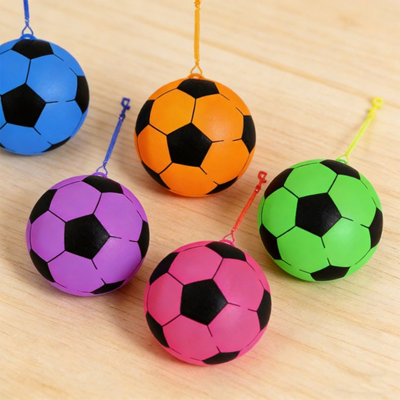 22cm PVC Football with Hook Spiral Keychain 22cm Kids Footballs Outdoor ...