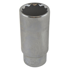 22mm 3/8" Drive Double Deep Metric Socket Double Hex / 12 Sided