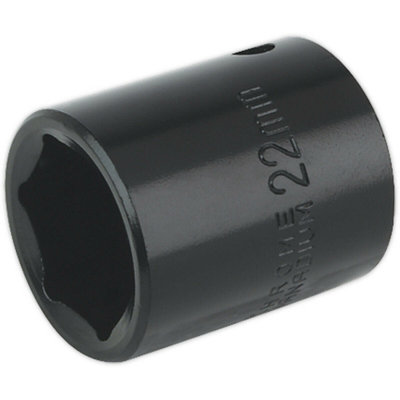 22mm Chrome Vanadium Forged Impact Socket for 1/2 Inch Drive Wrench