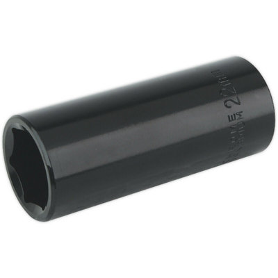 22mm Deep Impact Socket - Chrome Vanadium 1/2 Inch Drive Tool for Professionals