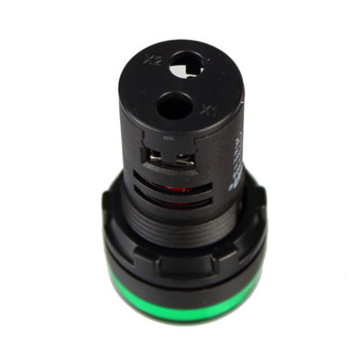 22mm Panel Mount Indicator 230V AC Green